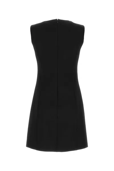 Givenchy Black Stretch Viscose Blend Mini Dress In Black