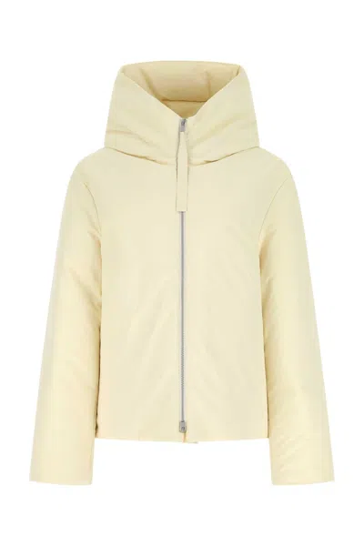 Jil Sander Cream Polyester Oversize Down Jacket
