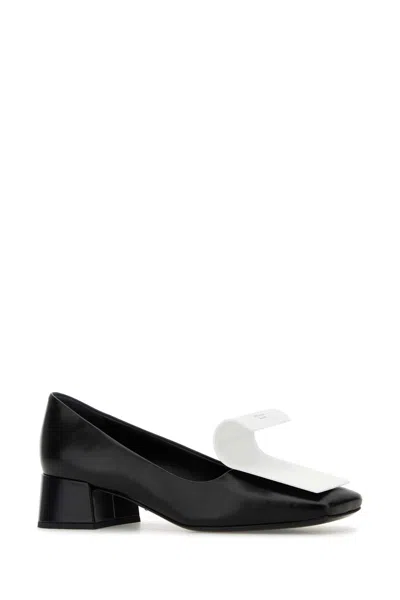 Prada Two-tone Pumps In Black