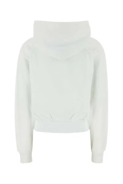 Prada White Cotton Sweatshirt In White