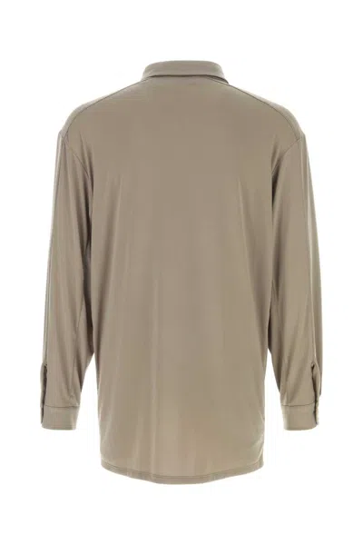 Magliano Khaki Stretch Polyester Vendemmia Shirt In Neutral
