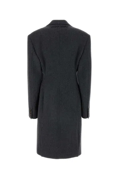 Miu Miu Dark Grey Wool Coat