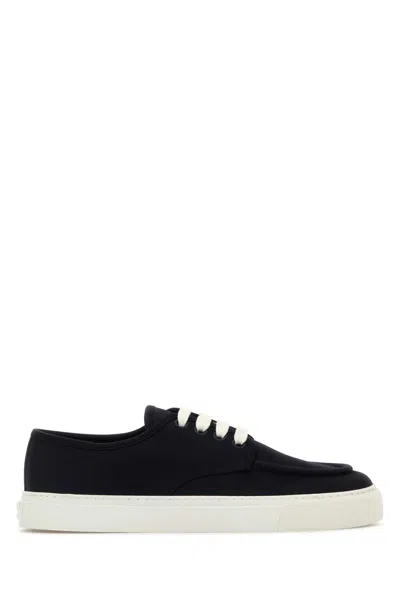 Prada Sneakers Navy Blue In Cotton Canvas