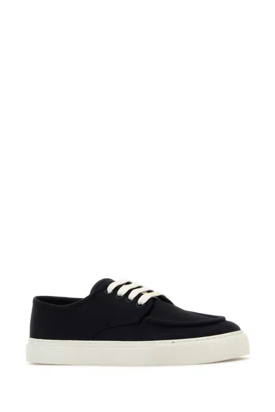 Prada Sneakers Navy Blue In Cotton Canvas
