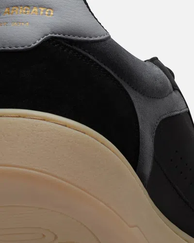 Axel Arigato Mens Black Dice Leather And Suede Low-top Trainers In Black