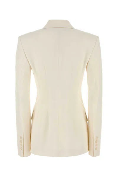 The Andamane Ivory Stretch Gabardine Blazer