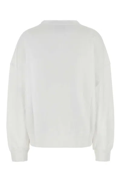 Golden Goose White Cotton Sweatshirt In White