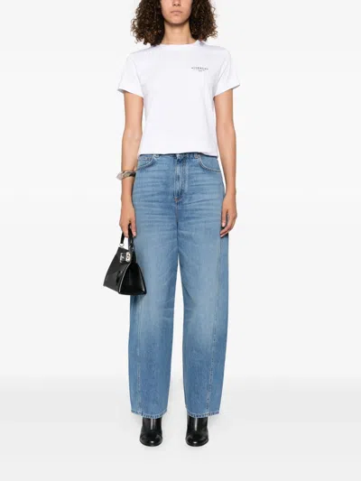 Givenchy Black Cotton Jersey Crewneck T-shirt In Black