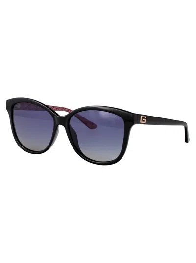 Guess Round Sunglasses Gu7920 01 D In Black