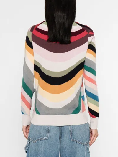 Ps By Paul Smith Ps Paul Smith Striped Wool Cardigan In Multi
