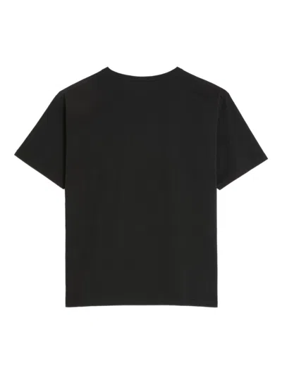 Valentino Chat De La Maison Cotton T-shirt In Black