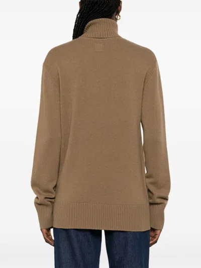 Totême Toteme Pre Pashmere Turtle Neck Jumper In Brown