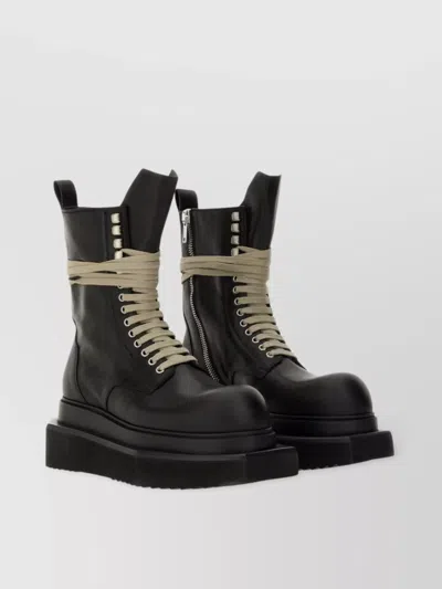 Rick Owens Army Cyclops Turbo High-top Platform Boots