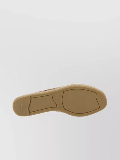 Castaã±er Crossed Straps Espadrille Sole Frayed Edges Sandals