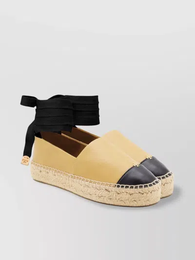 Tory Burch Two-tone Round Toe Espadrilles
