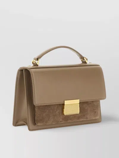 Golden Goose Small Venezia Leather Top Handle Bag In Nude