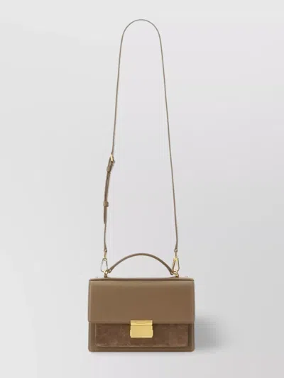Golden Goose Small Venezia Leather Top Handle Bag In Nude