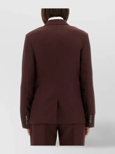 Paul Smith Tailored Jackets With Back Vent And Flap Pockets In Brown