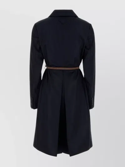 Prada Midnight Blue Re-nylon Trench Coat In Multi