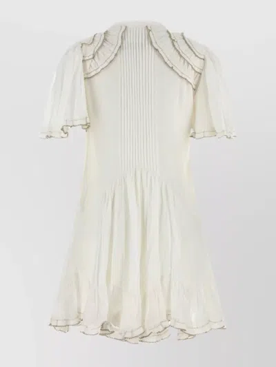 Isabel Marant Étoile Isabel Marant Etoile White Cotton Blend Celyana Dress In White