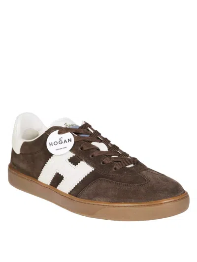 Hogan Rubber Sole Suede Finish Sneakers