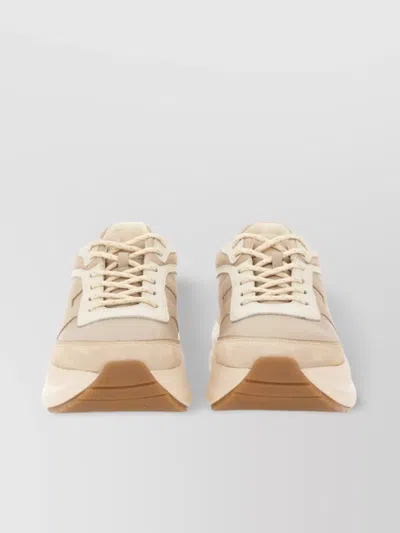 Hogan Sneakers With Contrasting Sole And Round Toe