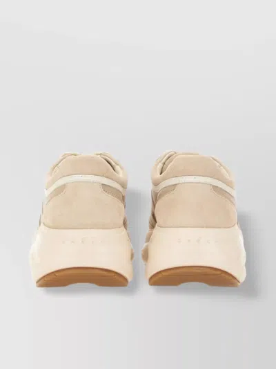 Hogan Sneakers With Contrasting Sole And Round Toe