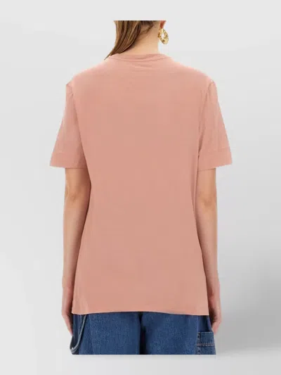 Etro Regular Fit T-shirt With Intricate Pegasus Graphic In Pink