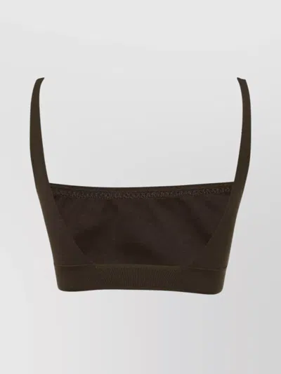 Tom Ford Signature Bralette With Adjustable Straps And Elastic Band In Green
