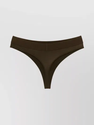 Tom Ford High-cut Leg Signature Thong In Black