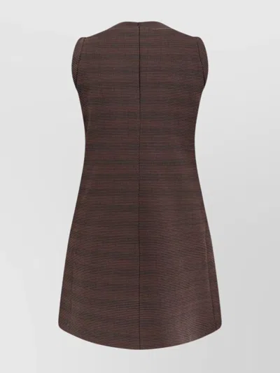 Mm6 Maison Margiela Wool Blend Short Dress