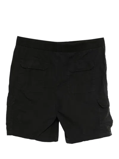 James Perse Poplin Cargo Shorts In Black