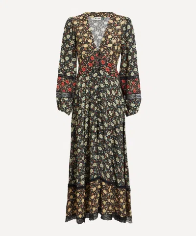Rixo London Rixo Raven Floral-print Crepe De Chine Maxi Dress In Multi