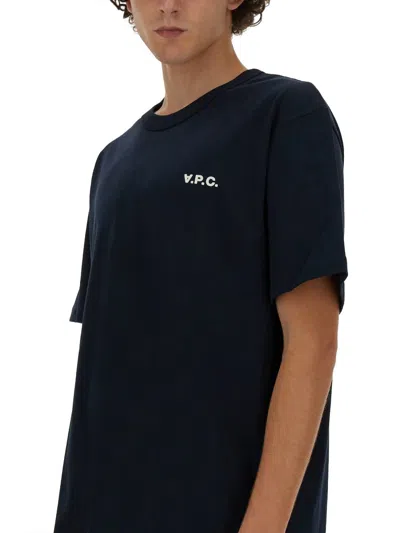 Apc Boxy Petite Vpc T-shirt In Blue
