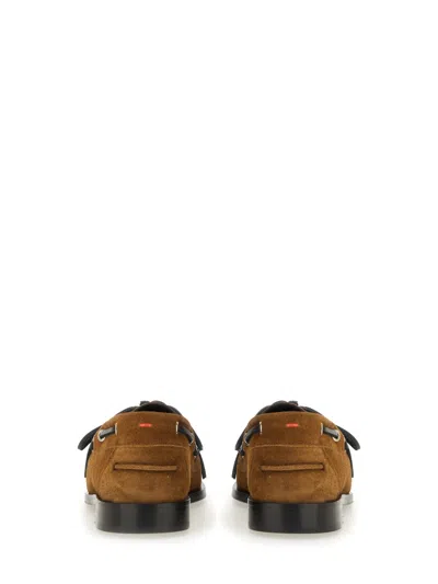 Aeyde Harris Cow Suede Leather Tobacco In Brown