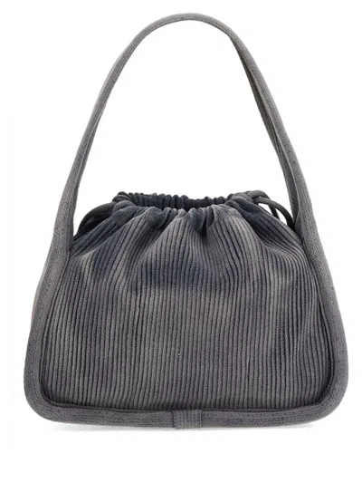 Alexander Wang Borsa A Mano Ryan Piccola In Velluto A Coste Avio Donna