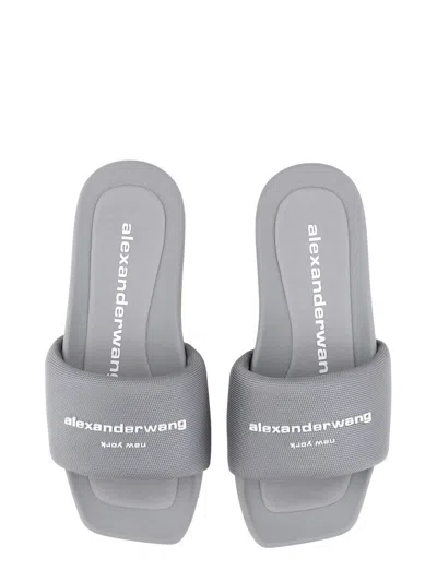 Alexander Wang Gray Aw Pool Slides
