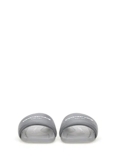 Alexander Wang Gray Aw Pool Slides