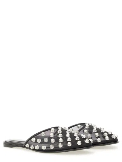 Alexander Wang Rhodes Stud-embellished Mesh Ballet Flats