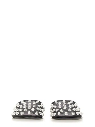 Alexander Wang Rhodes Stud-embellished Mesh Ballet Flats