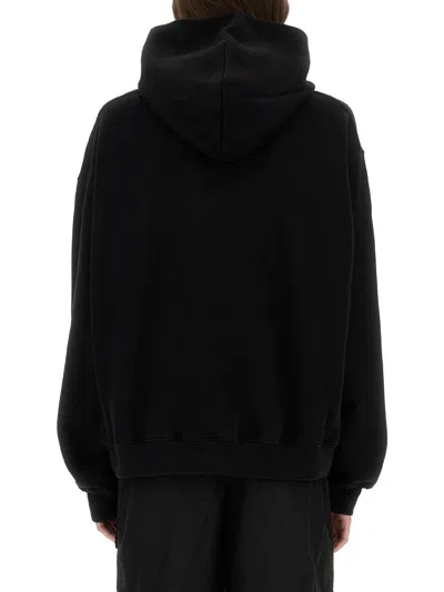 Alexander Wang Women Sweatshirt With Embossed Logo In Black