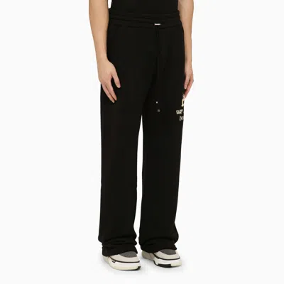 Amiri Black Jogging Trousers With Logo Men