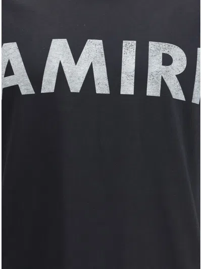 Amiri Logoed T-shirt In Black