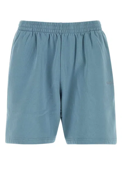 Balenciaga Logoed Tracksuit Shorts In Blue