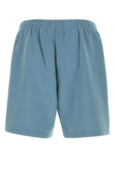 Balenciaga Logoed Tracksuit Shorts In Blue