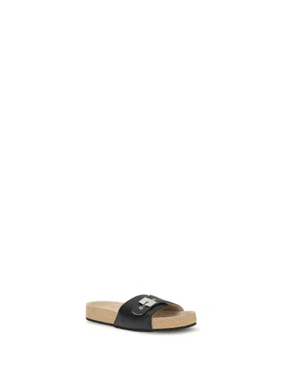 Balenciaga Scholl Flat Sandals In Multi