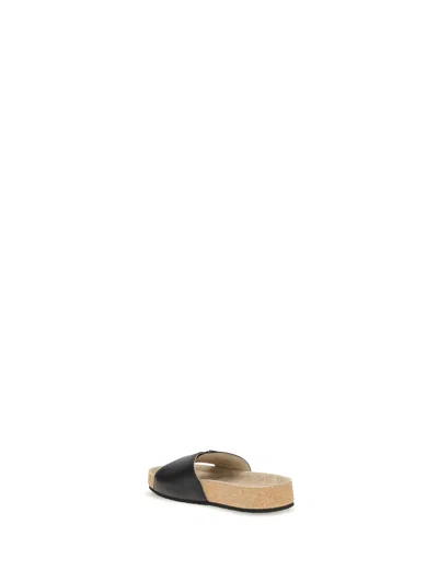 Balenciaga Scholl Flat Sandals In Multi