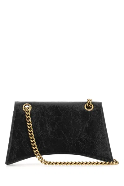 Balenciaga Chain-link Strap Bags Gold-tone Hardware In Black