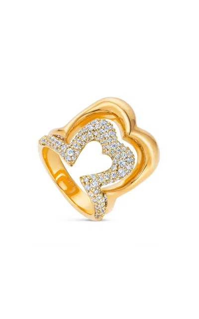 Nevernot Show N Tell 18k Yellow Gold Diamond Ready 2 Burst Ring