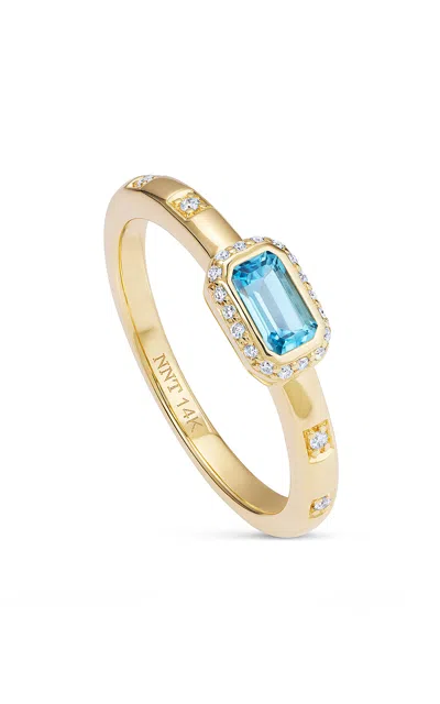 Nevernot Grab N Go 18k Yellow Gold Topaz Ready 2 Radiate Ring